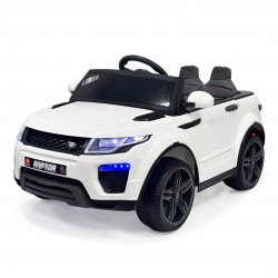 Raptor 12V Uzaktan Kumandalı Çift Motorlu Akülü Araba | Beyaz