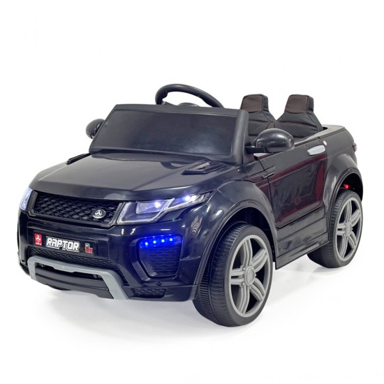 Raptor 12V Uzaktan Kumandalı Çift Motorlu Akülü Araba | Siyah