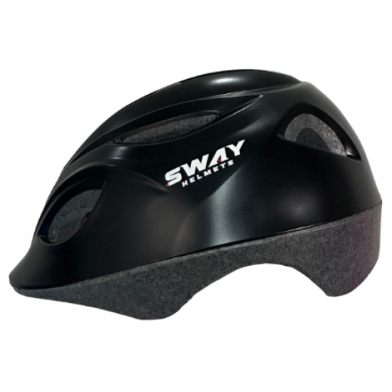 Sway N20 3-9 Yaş Çocuk Bisiklet Kaskı | Paten Kaykay Kaskı | Çocuk Koruyucu Kask - SİYAH