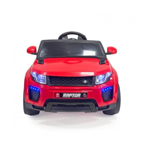 Raptor 12V Uzaktan Kumandalı Çift Motorlu Akülü Araba | Kırmızı