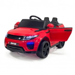 Raptor 12V Uzaktan Kumandalı Çift Motorlu Akülü Araba | Kırmızı