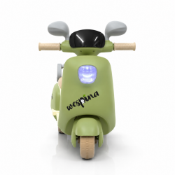 Vespa Wespina Uzaktan Kumandalı Akülü Çocuk Motoru - Mint Yeşil