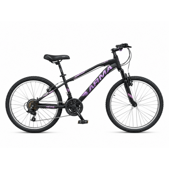 Arma TC700 24/26 Jant 21 Vites Ön Amortisörlü Shimano Bisiklet - Mor