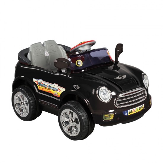 Aliş 606K Turbo Coupe 12 Volt Uzaktan Kumandalı Akülü Araba Siyah