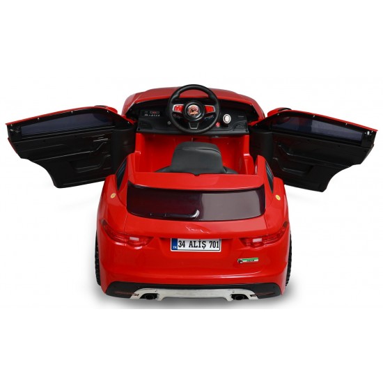 Aliş Jagar Akülü Araç | 12V Uzaktan Kumanda | 1-6 Yaş - Kırmızı
