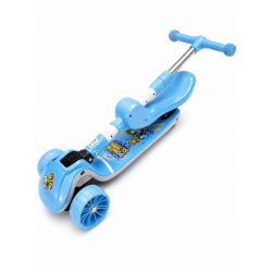 Aliş Oturaklı | Işıklı | Katlanır 50 KG Kapasiteli Çocuk Scooter