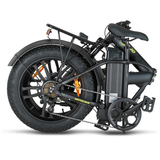 Mosso Ignera Hidrolik Fren Elektrikli Bisiklet 36V 13Ah 350W Fat Bike Siyah 