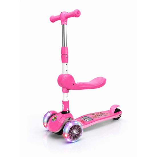 Aliş Oturaklı | Işıklı | Katlanır 50 KG Kapasiteli Çocuk Scooter