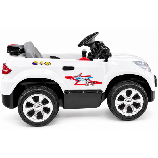 Aliş 605K TX5 Sport 12V 12Ah Uzaktan Kumandalı Akülü Araba 50 KG Kapasiteli 2-7 Yaş Beyaz