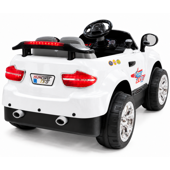 Aliş 605K TX5 Sport 12V 12Ah Uzaktan Kumandalı Akülü Araba 50 KG Kapasiteli 2-7 Yaş Beyaz