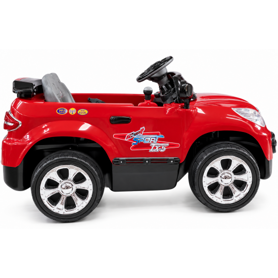 Aliş 605K TX5 Sport 12V 12Ah Uzaktan Kumandalı Akülü Araba 50 KG Kapasiteli 2-7 Yaş Kırmızı