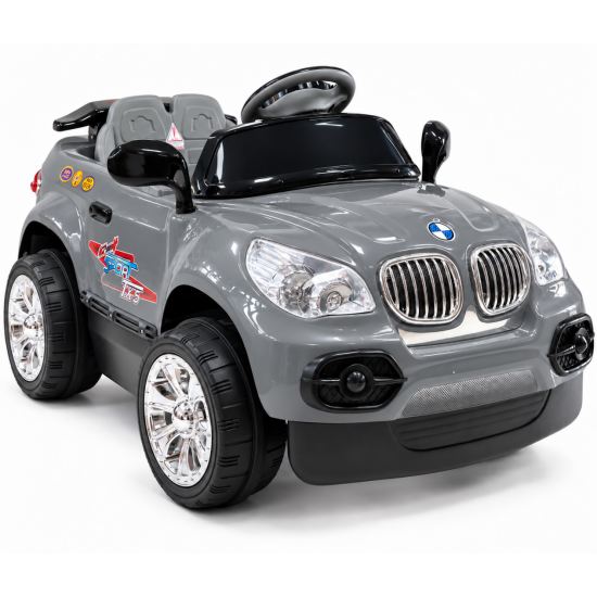 Aliş 605K TX5 Sport 12V 12Ah Uzaktan Kumandalı Akülü Araba 50 KG Kapasiteli 2-7 Yaş Gri