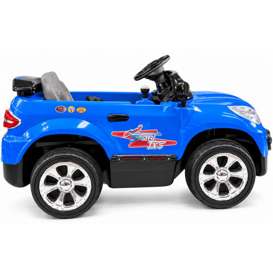 Aliş 605K TX5 Sport 12V 12Ah Uzaktan Kumandalı Akülü Araba 50 KG Kapasiteli 2-7 Yaş Mavi
