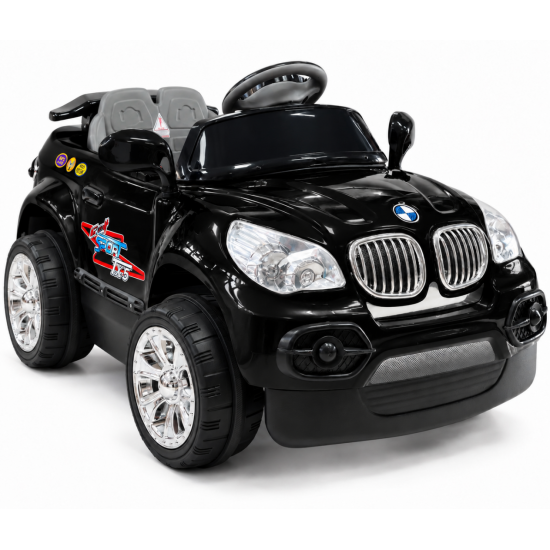 Aliş 605K TX5 Sport 12V 12Ah Uzaktan Kumandalı Akülü Araba 50 KG Kapasiteli 2-7 Yaş Siyah