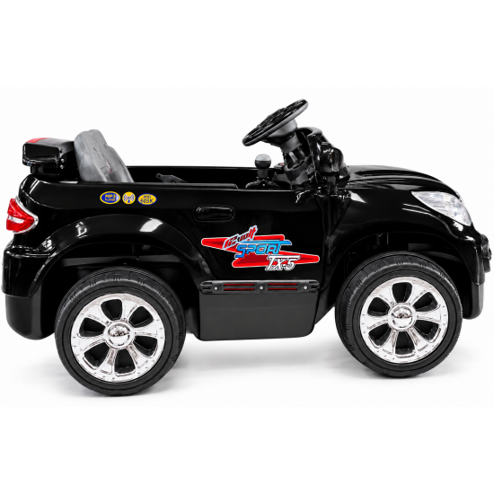 Aliş 605K TX5 Sport 12V 12Ah Uzaktan Kumandalı Akülü Araba 50 KG Kapasiteli 2-7 Yaş Siyah