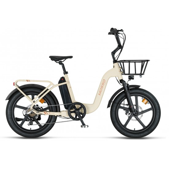 Mosso Riviera Elektrikli Bisiklet - 13Ah - 350W - Krem