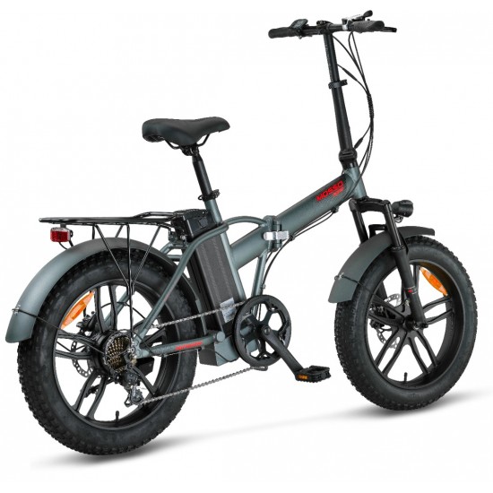 Mosso Ignera Hidrolik Fren Elektrikli Bisiklet 36V 13Ah 350W Fat Bike Antrasit