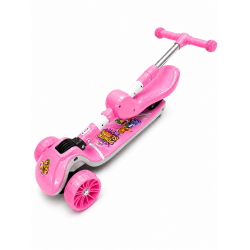 Aliş Oturaklı | Işıklı | Katlanır 50 KG Kapasiteli Çocuk Scooter