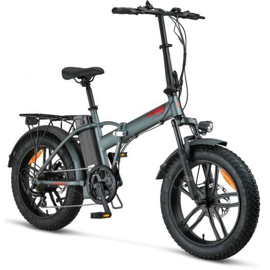 Mosso Ignera Hidrolik Fren Elektrikli Bisiklet 36V 13Ah 350W Fat Bike Antrasit